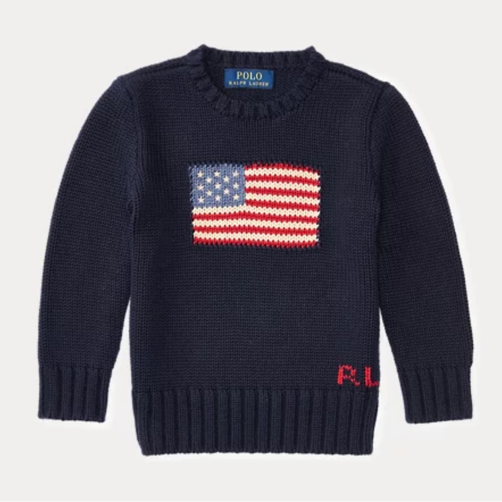 COPY - Iconic Ralph Lauren Polo American Flag Sweater Unisex size 5